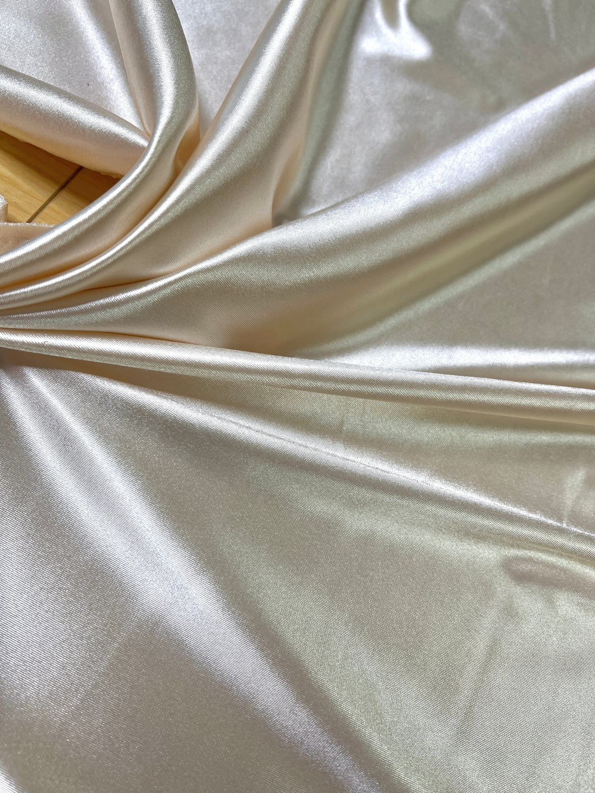 Ivory Shiny Nylon Spandex