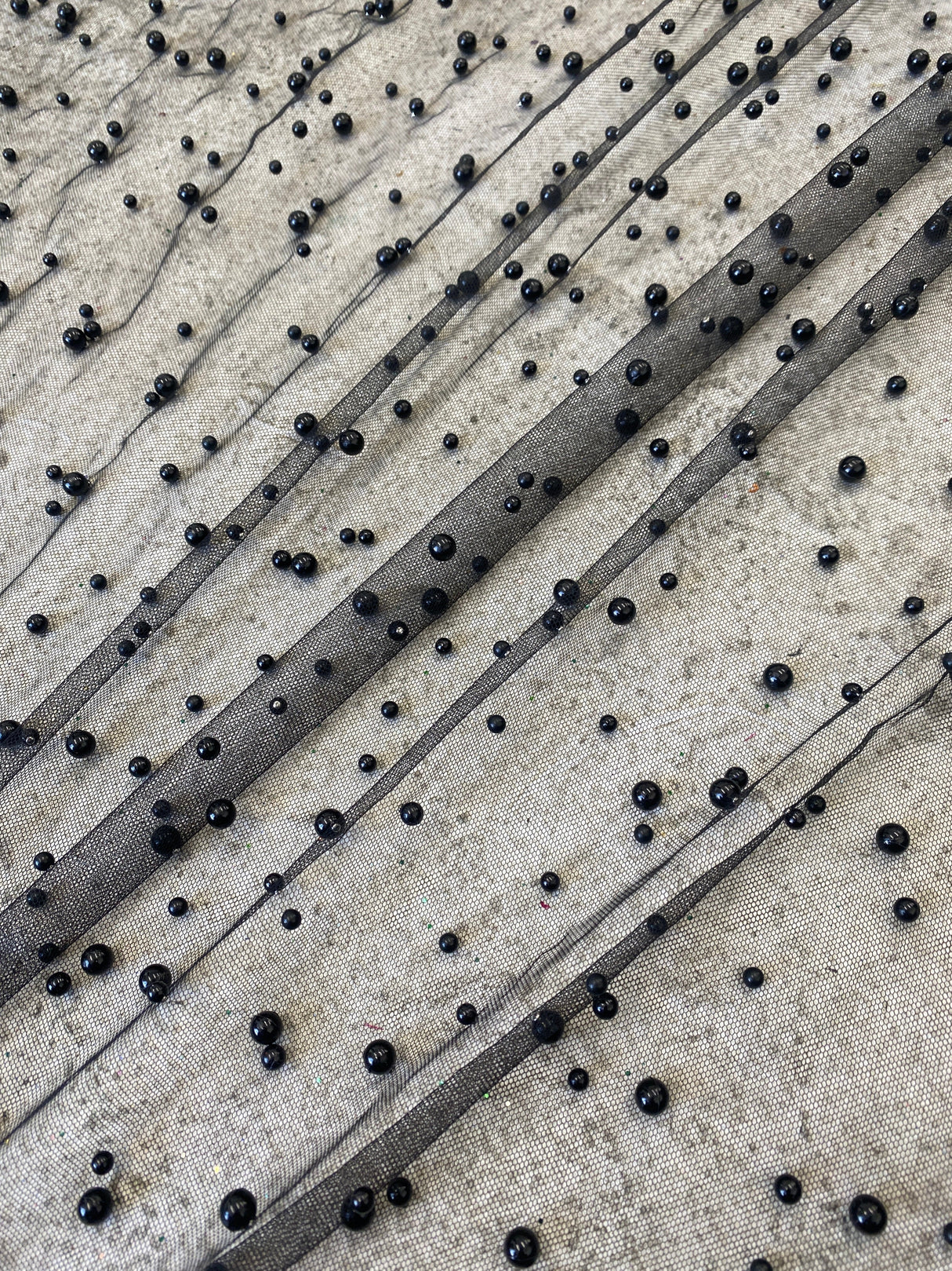 Pearl Tulle Black