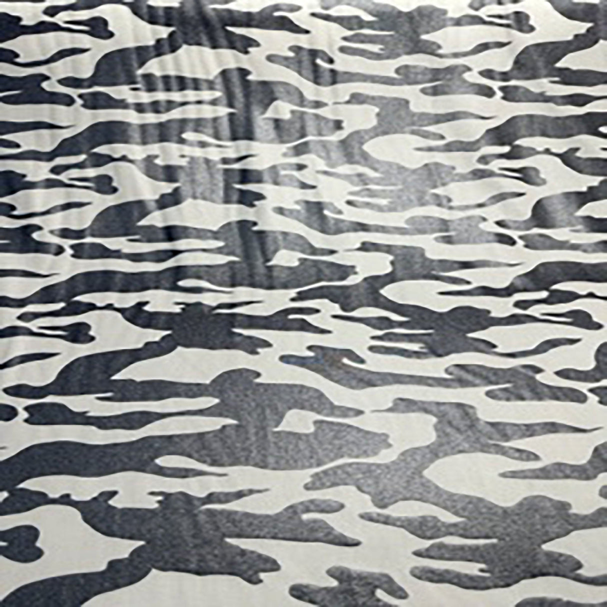 Polyester Spandex Army Stretch Silver Foil Fabric
