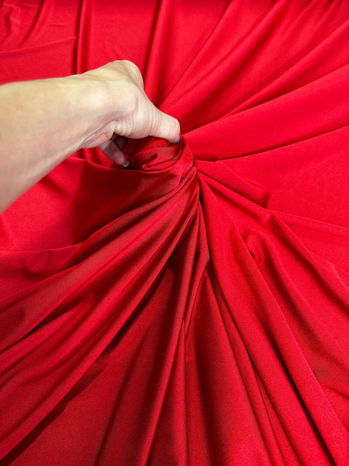 Shiny Yoga Spandex Red