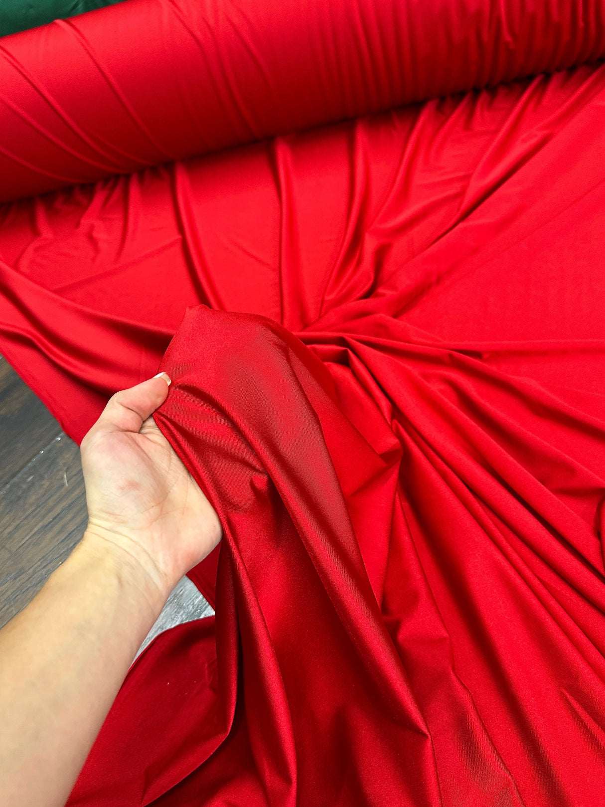 Shiny Yoga Spandex Red