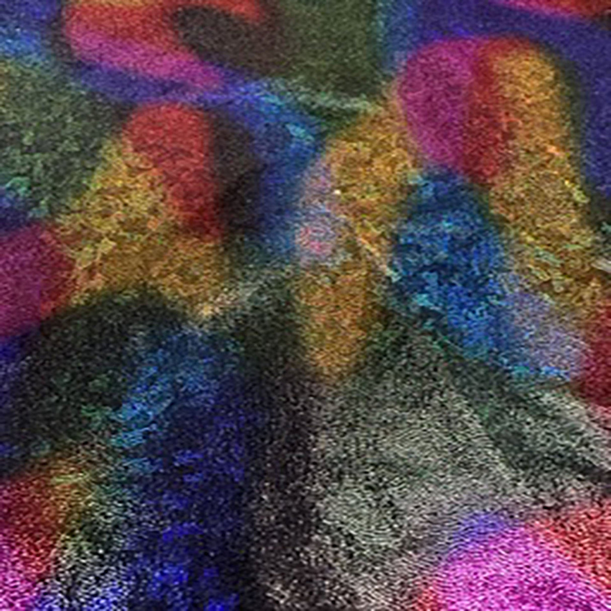 Nylon Spandex Laser Fog Foil Fabric 60" Black