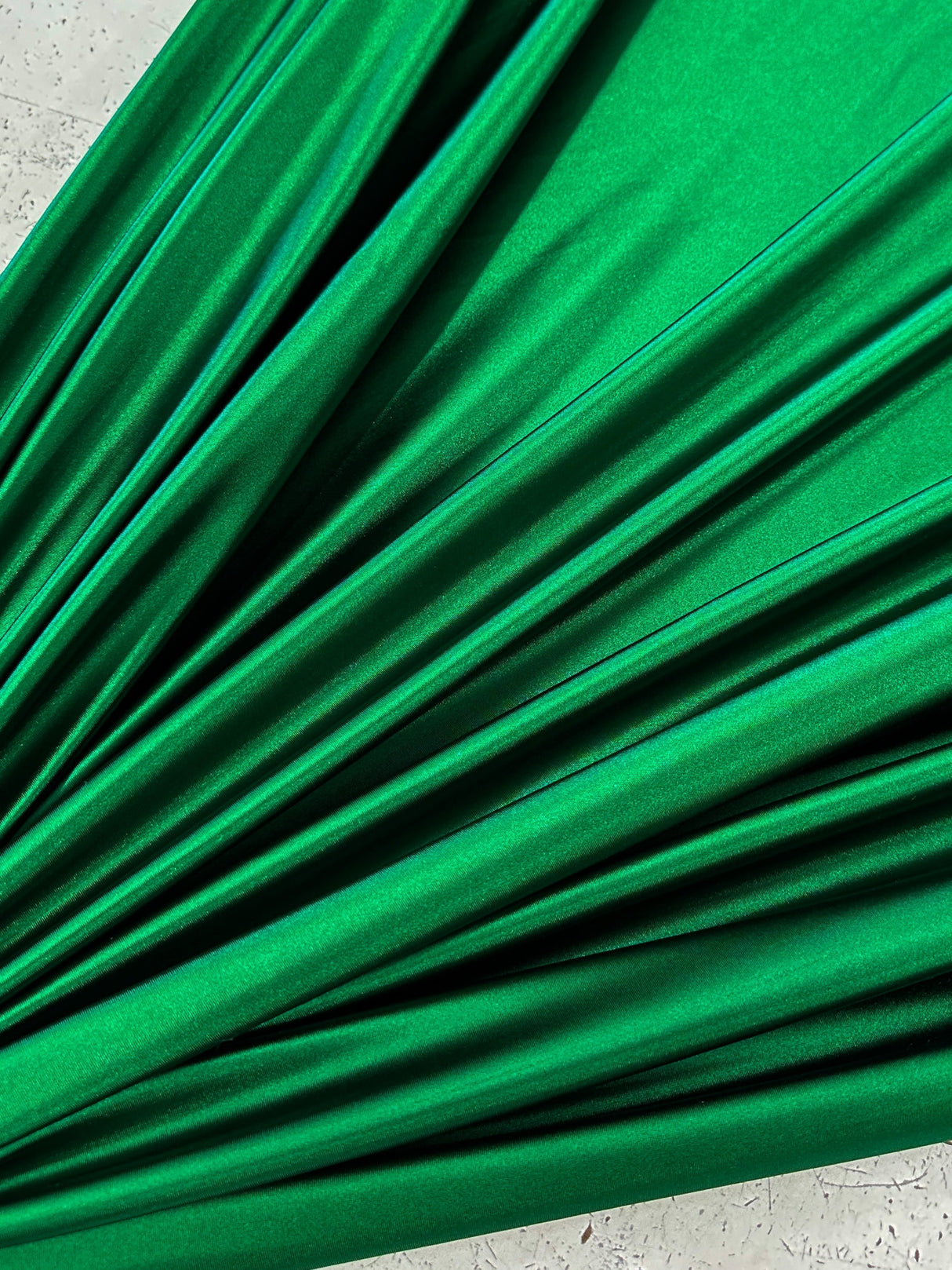 Shiny Nylon Spandex Diamond Green
