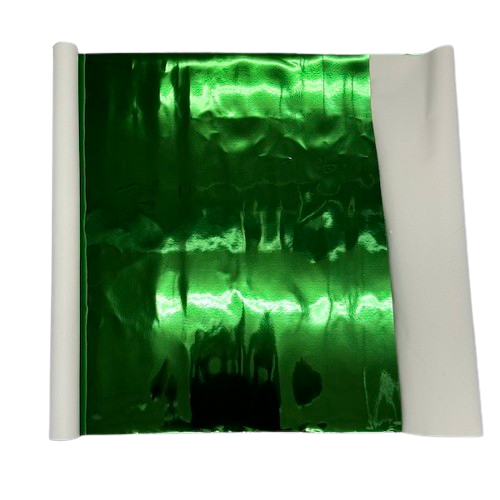 Chrome Reflective Mirror Vinyl Fabric - Silver, 54" Width (1 Yard)
