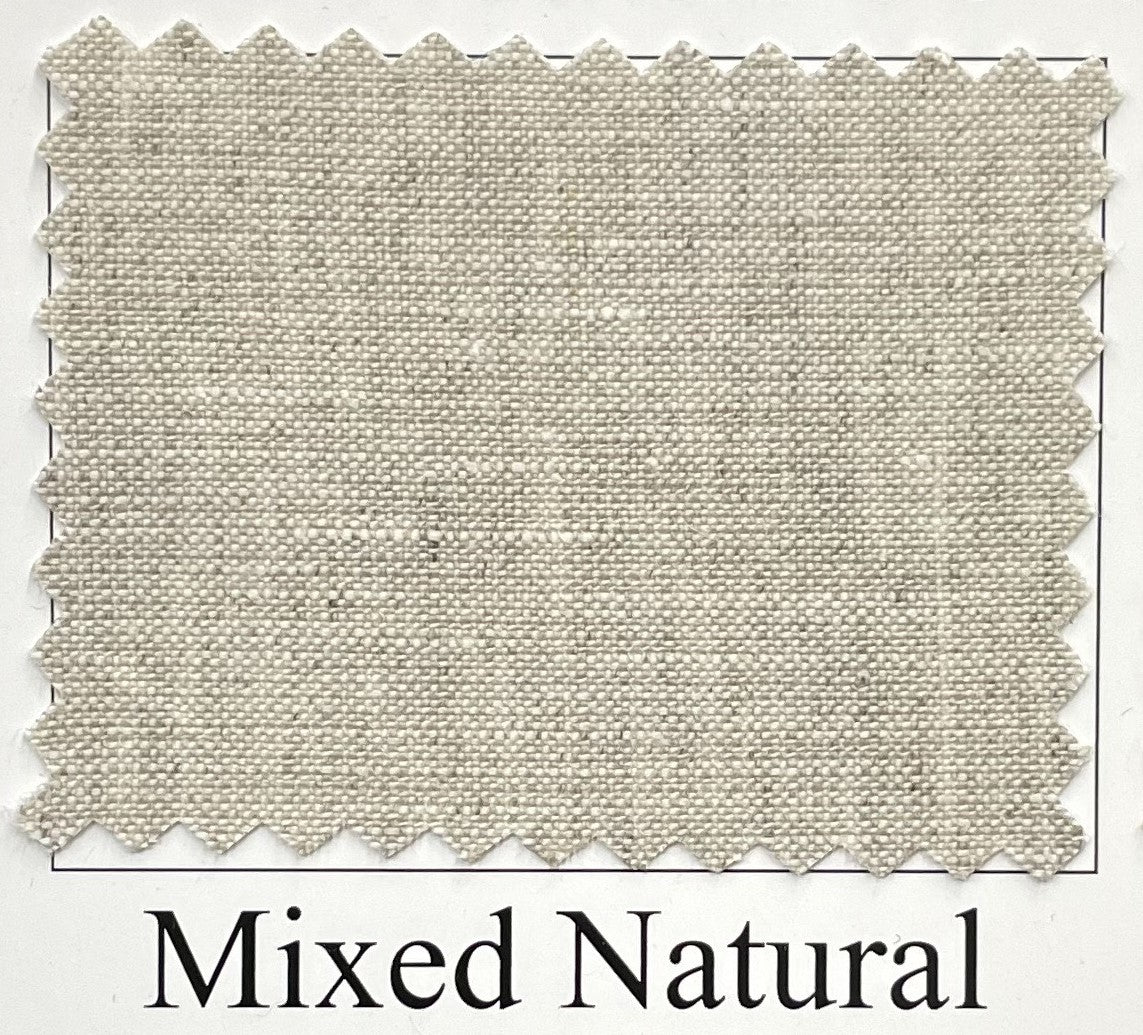 Pure Linen Fabric Light Mixed-Natural