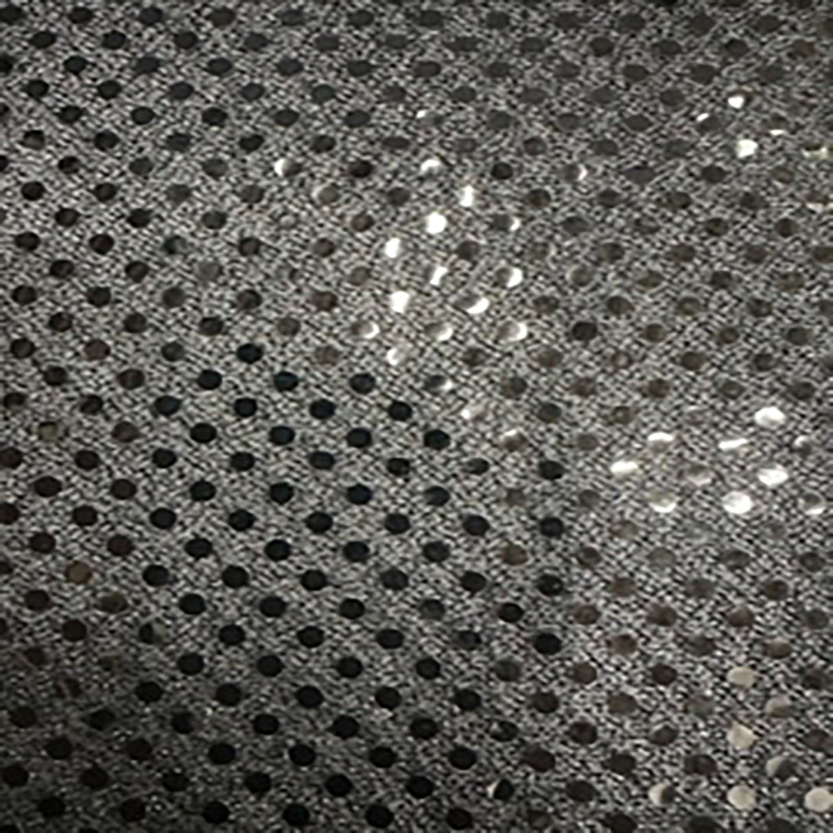 Sequin Mesh Fabric Black 60" Width
