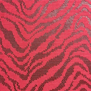 Polyester Lace Zebra Print Mechanical Stretch Fabric