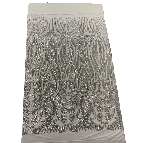 Stretch Sequins Lace Fabric