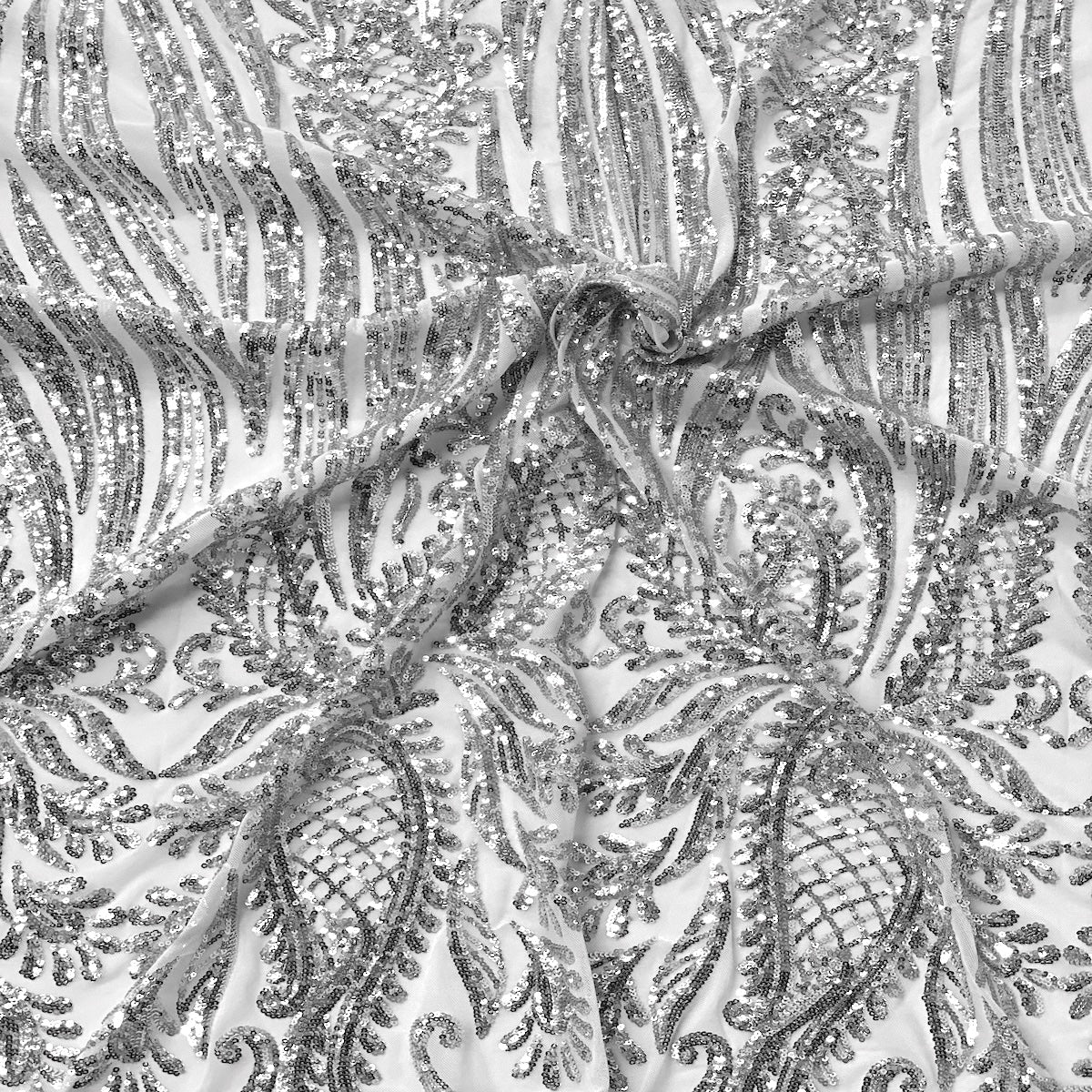 Stretch Sequins Lace Fabric