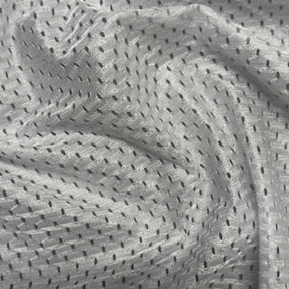 Polyester Football Mesh Fabric White 60"