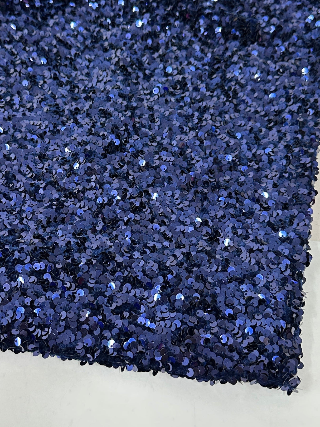Sequin Velvet Navy Blue