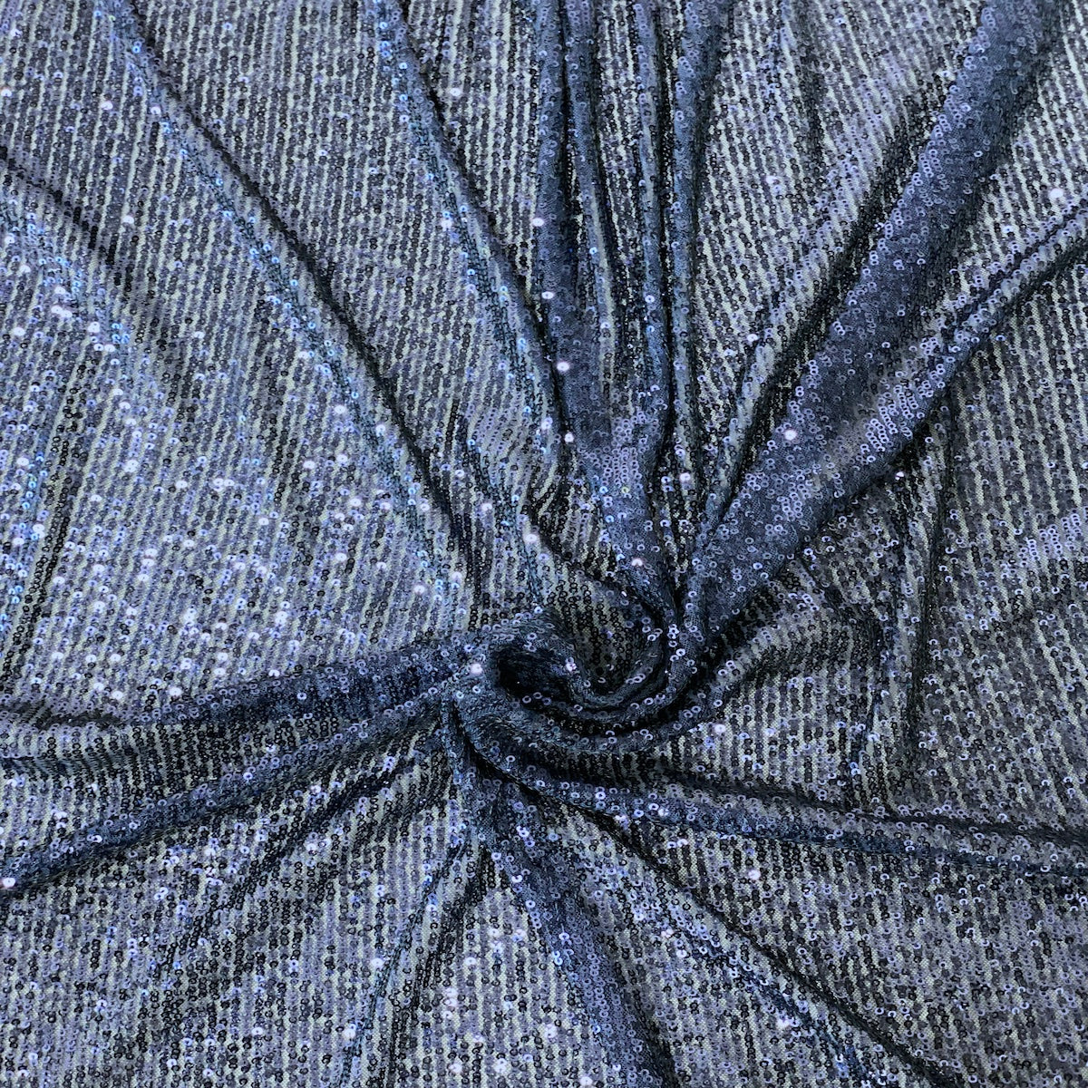 Stretch Sequins Fabric Mille Stripe