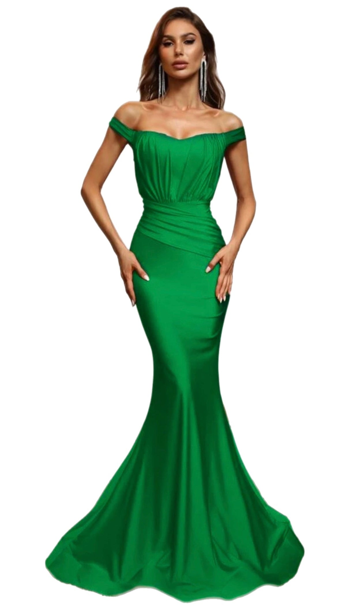 Shiny Nylon Spandex Emerald Green