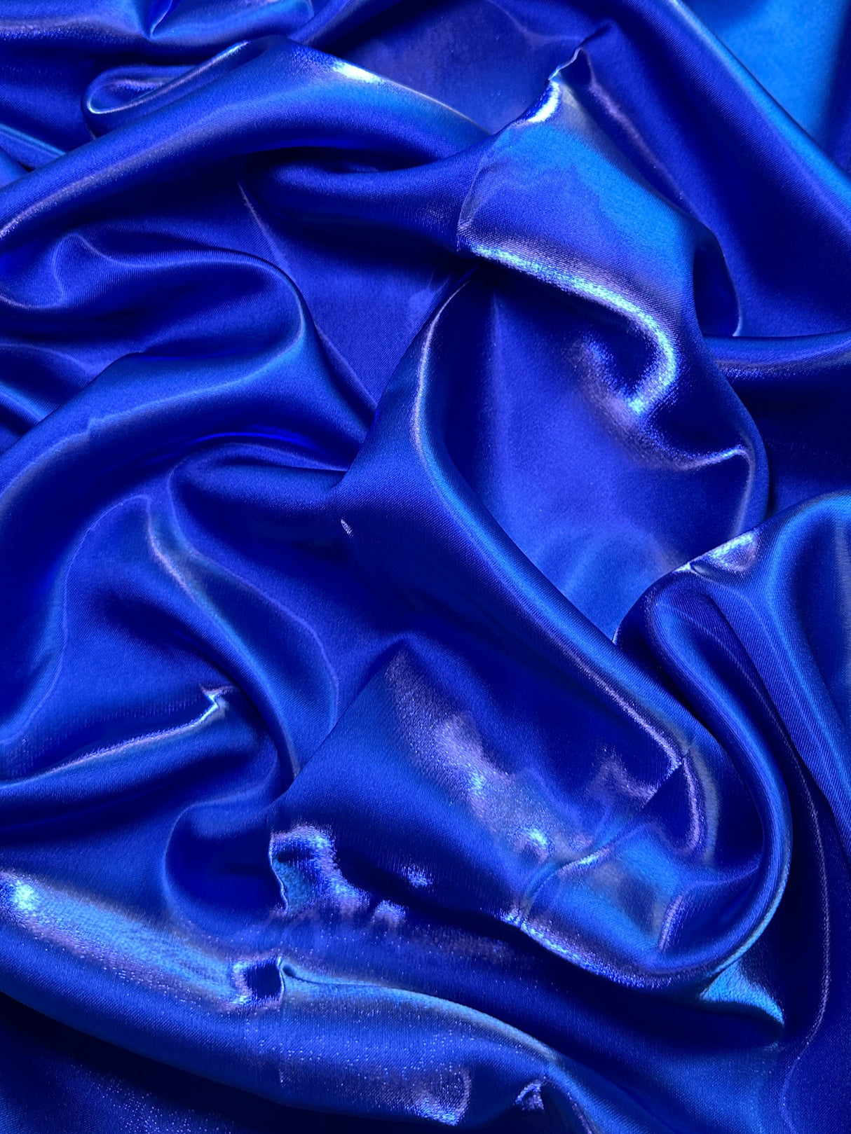 Royal Blue Liquid Bridal Satin