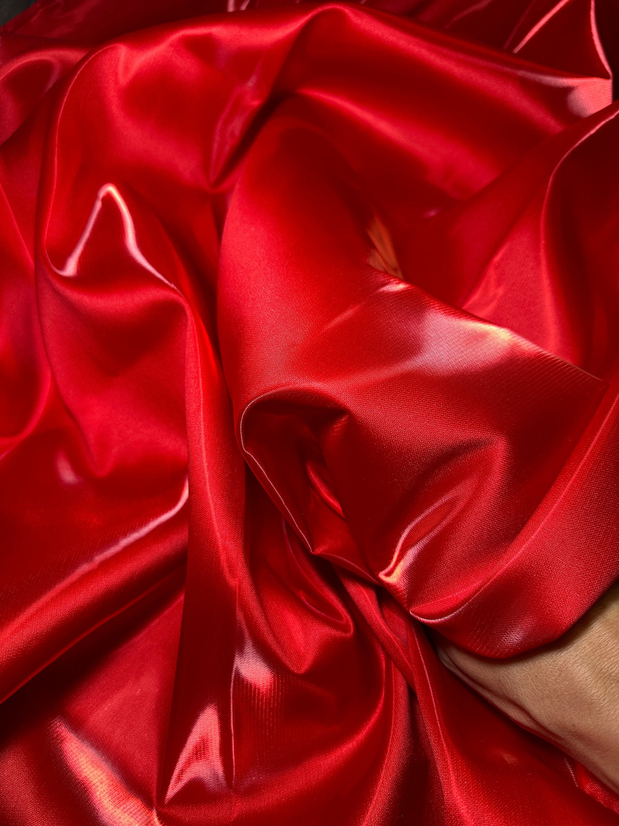 Red Liquid Bridal Satin