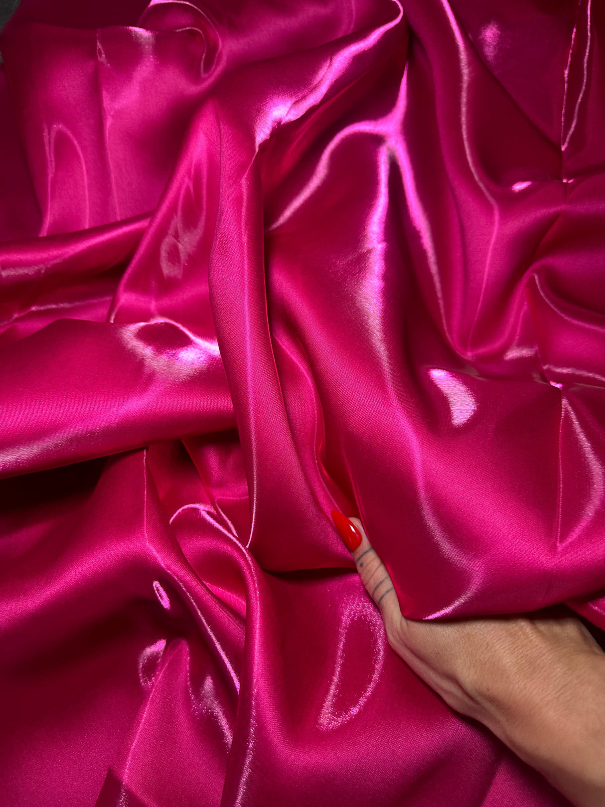 Liquid Bridal Satin Fuchsia