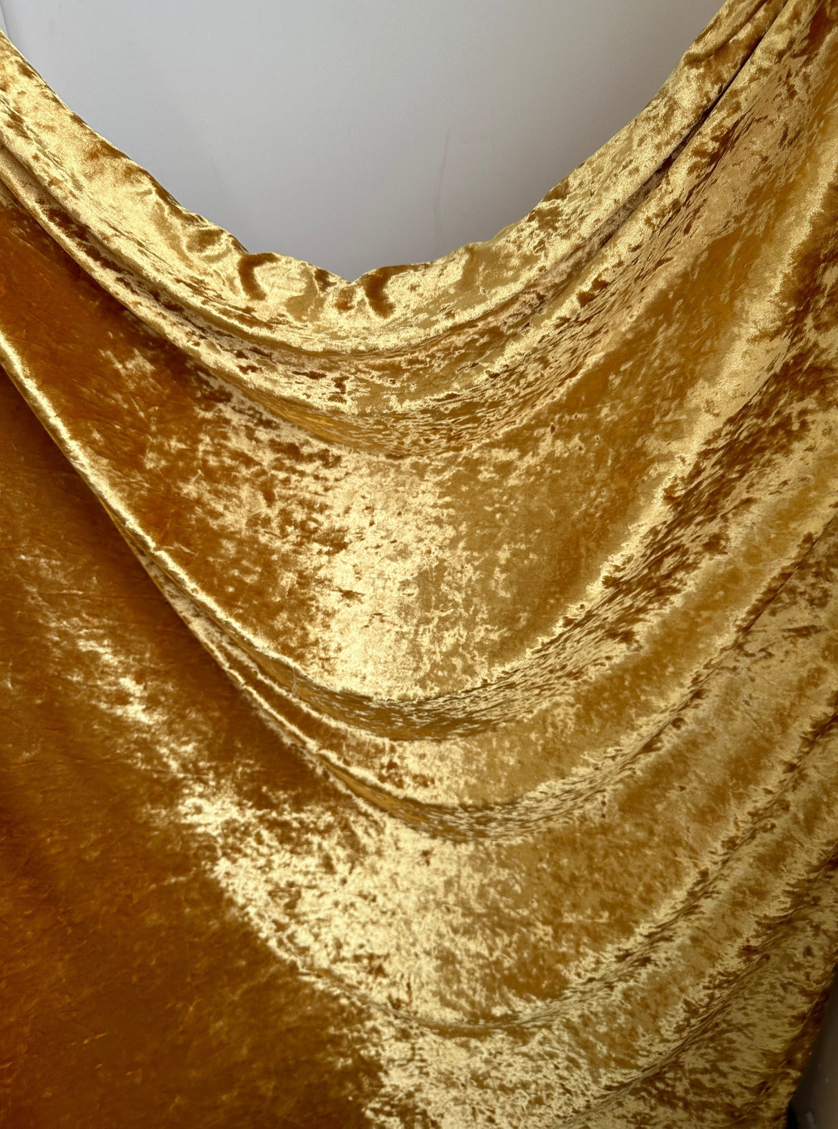 Stretch Crushed Velvet Gold