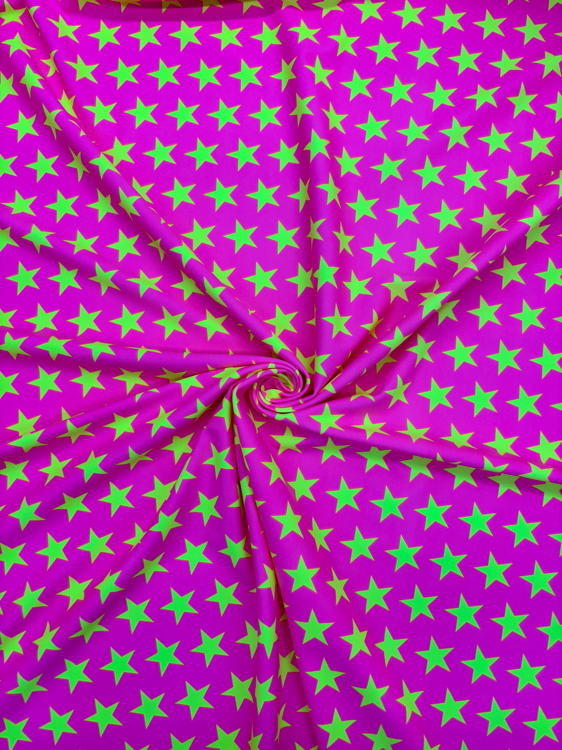 1 Yard Star Print Spandex Fabric Four Way Stretch for Costumes and Activewear 58"/60" Width