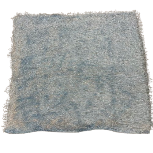 Metallic Faux Fur Tinsel Ostrich Feather Polyester Fabric - Metallic Faux Ostrich Feather, 54" Width (1 Yard)