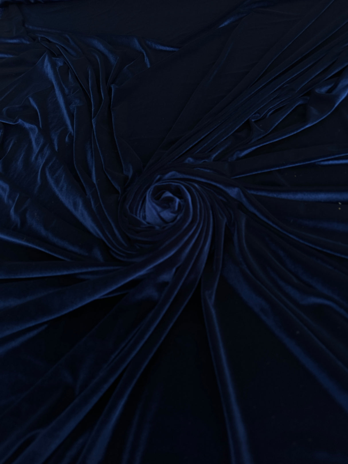 Stretch Velvet Navy