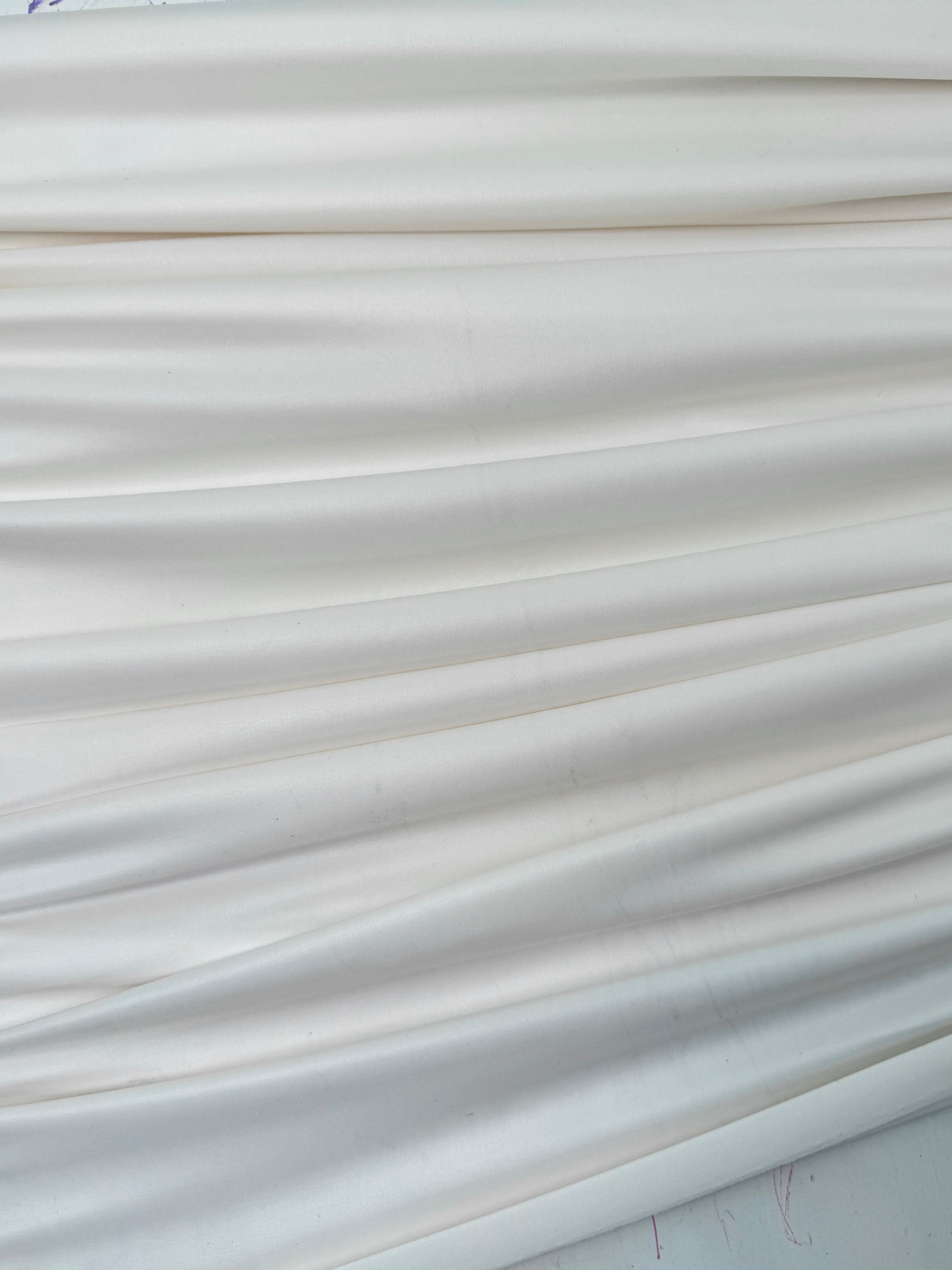 Ivory 4-Way Stretch Faux Leather