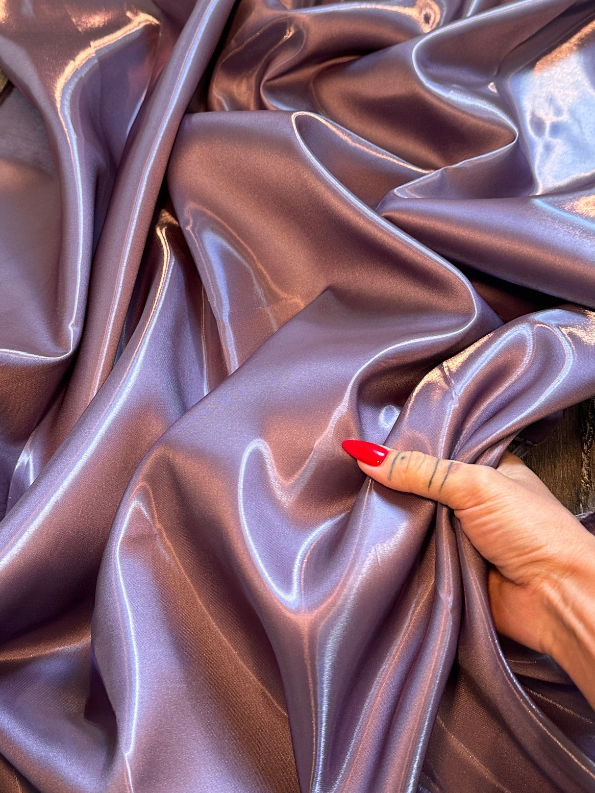 Liquid Bridal Satin Mauve