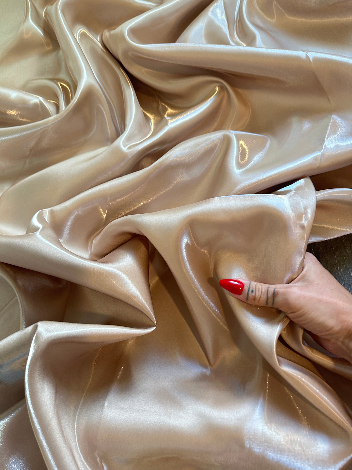 Liquid Bridal Satin Champagne