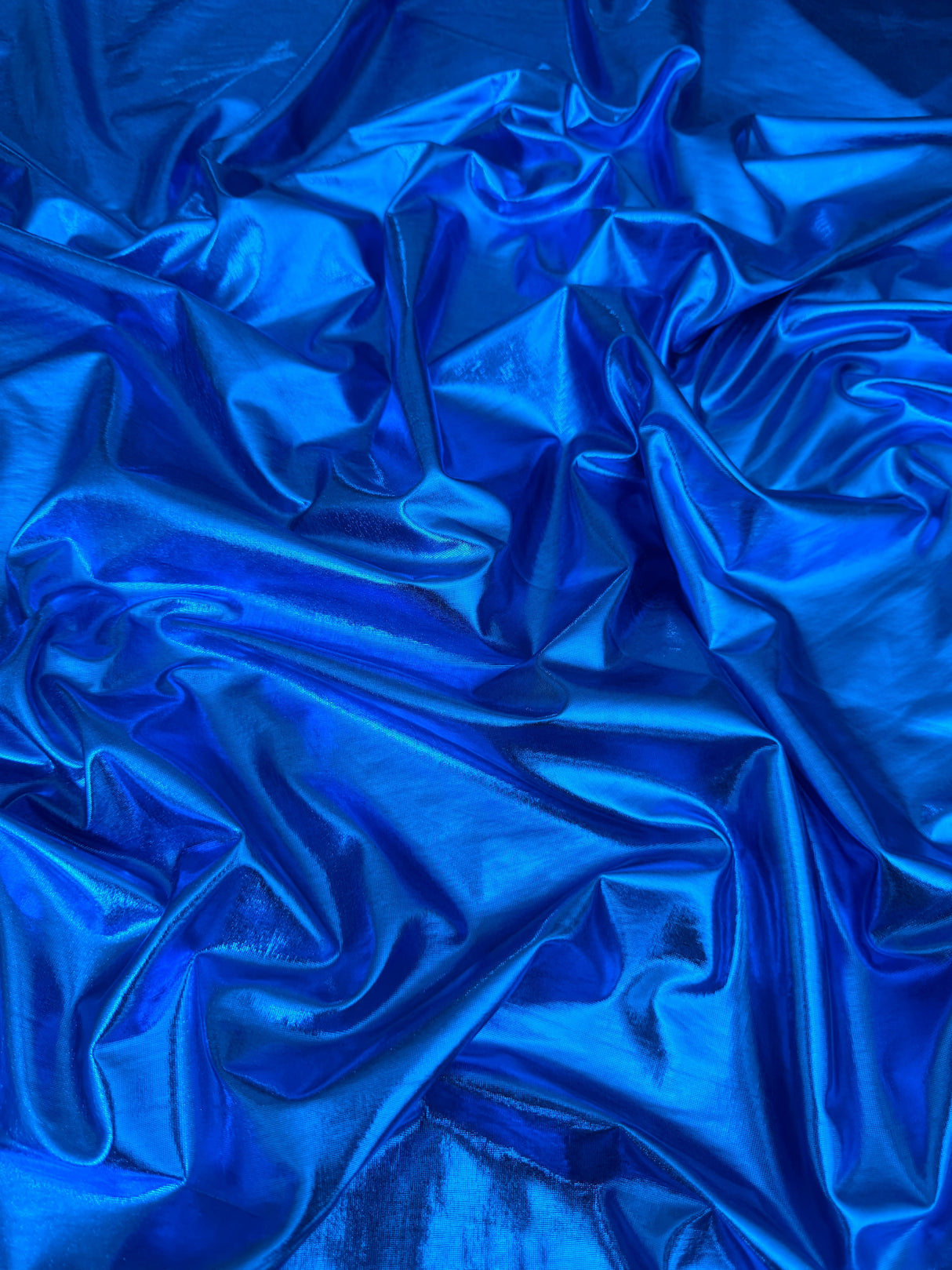 Shiny Coated Spandex Pleather Royal Blue