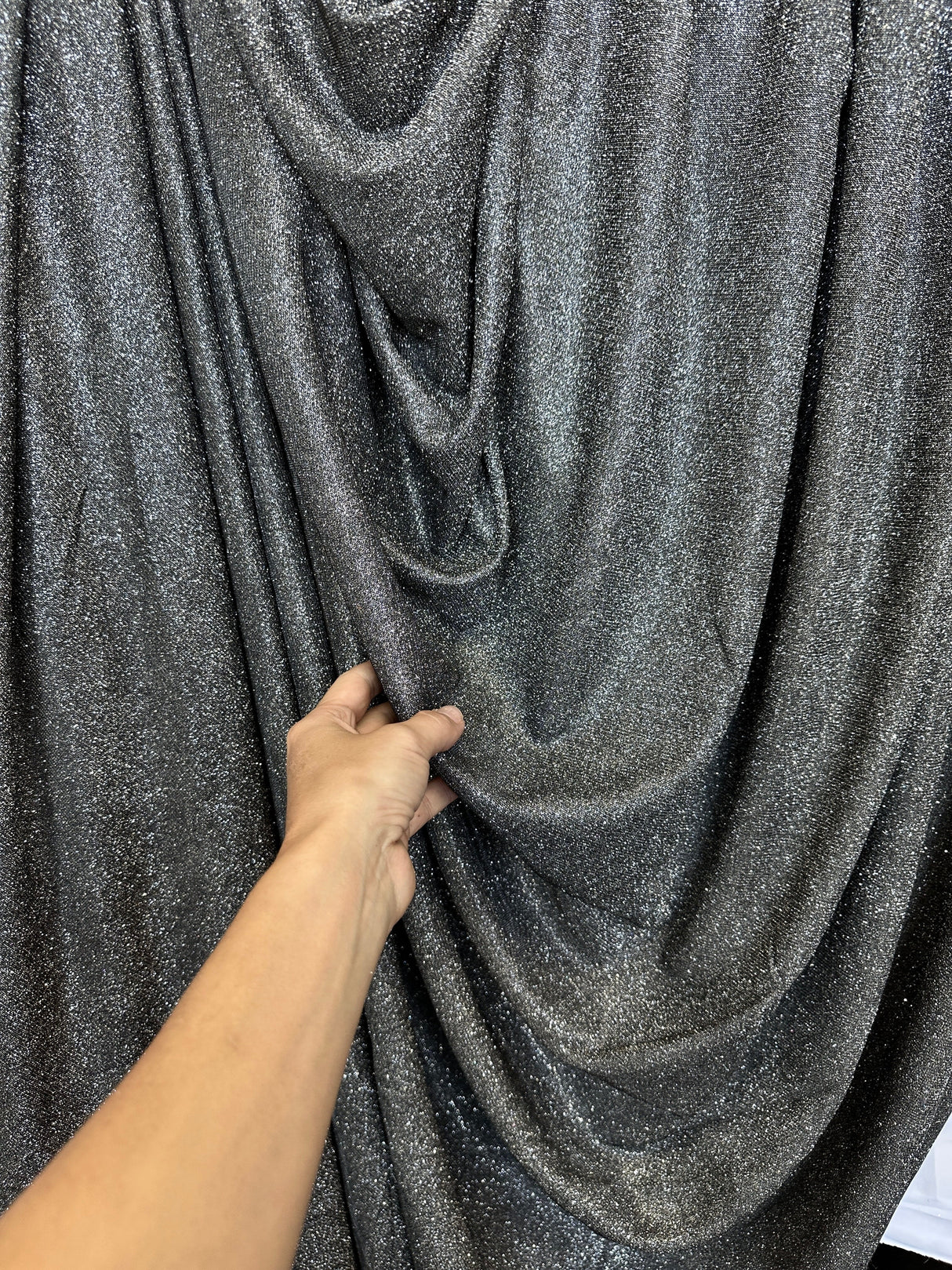 Stretch Metallic Lurex Silver