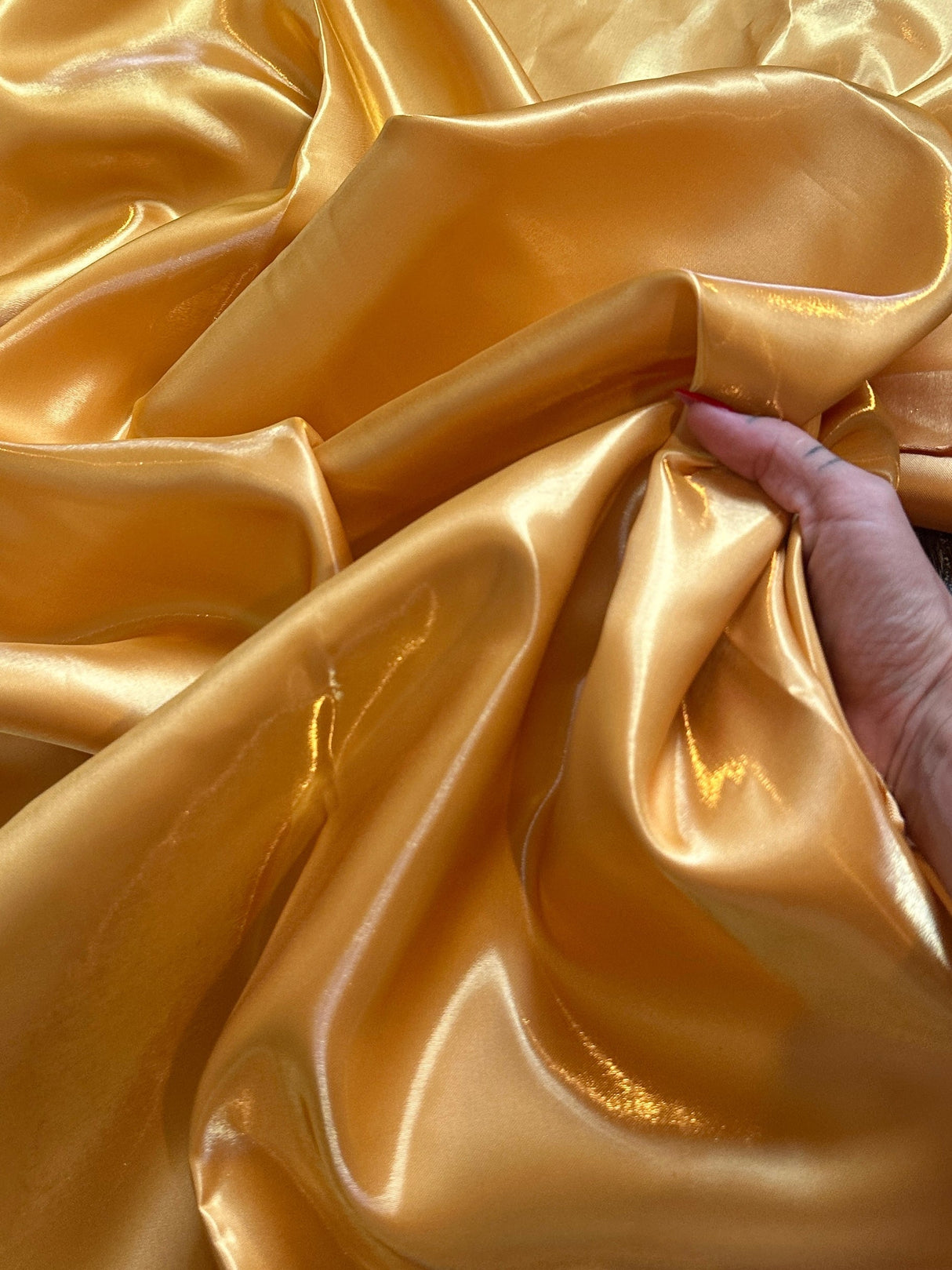 Liquid Bridal Satin Deep Gold