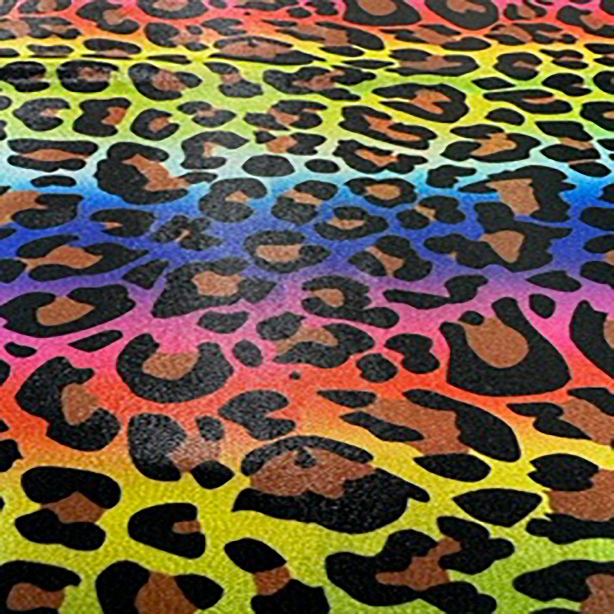 Poly Spandex Hologram Leopard 4-Way Stretch Fabric
