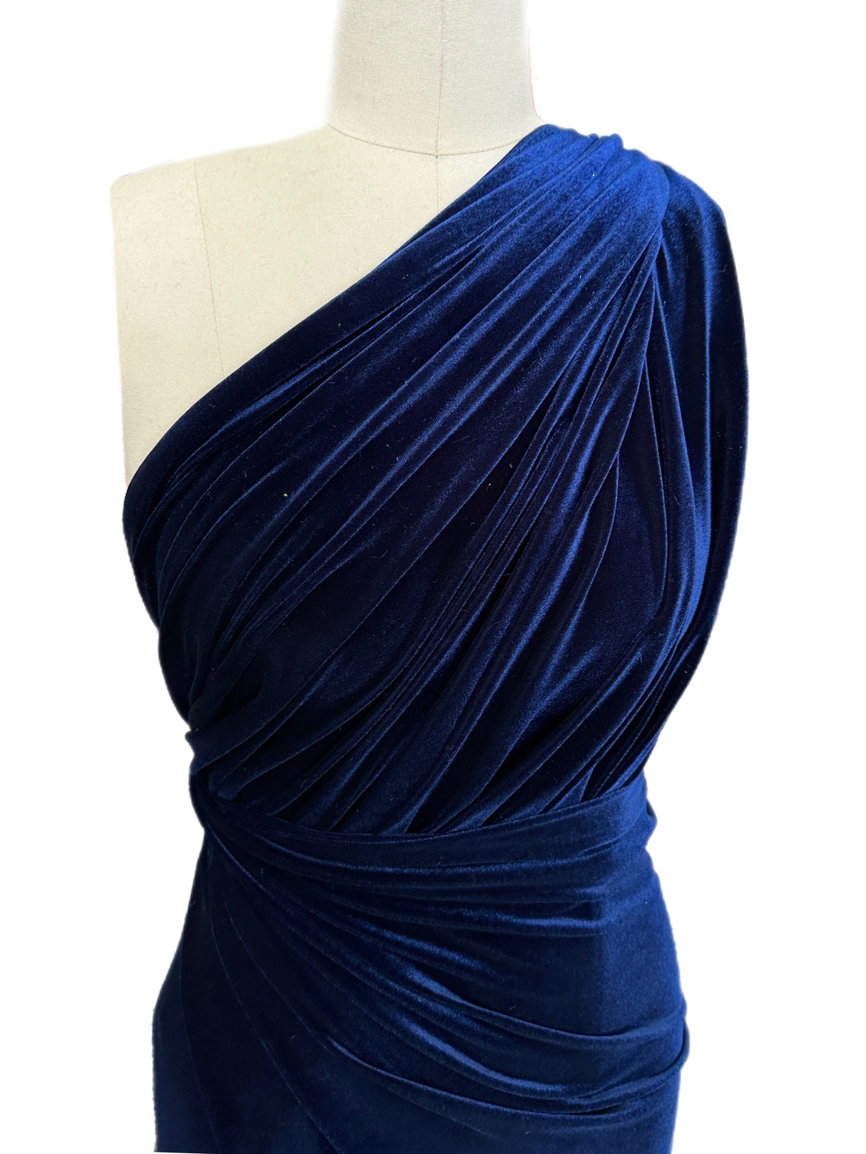 Stretch Velvet Navy