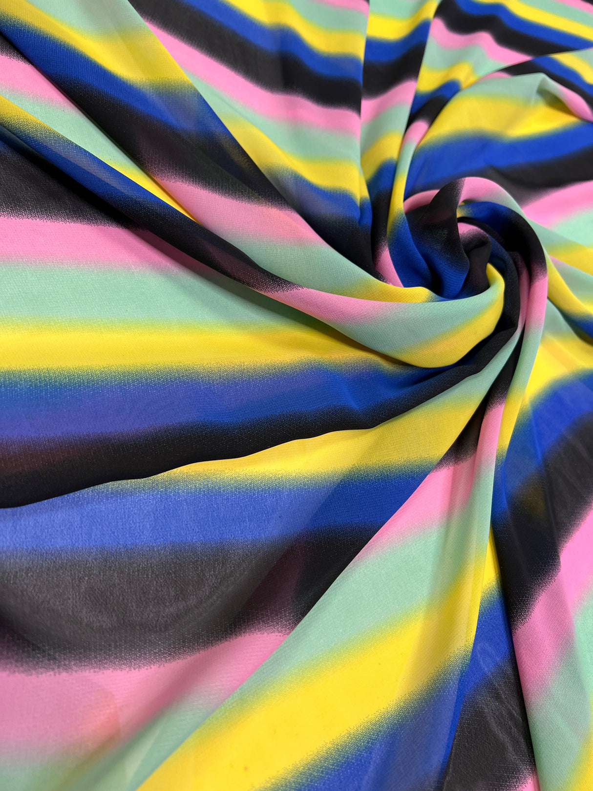 Printed Chiffon Rainbow Multi