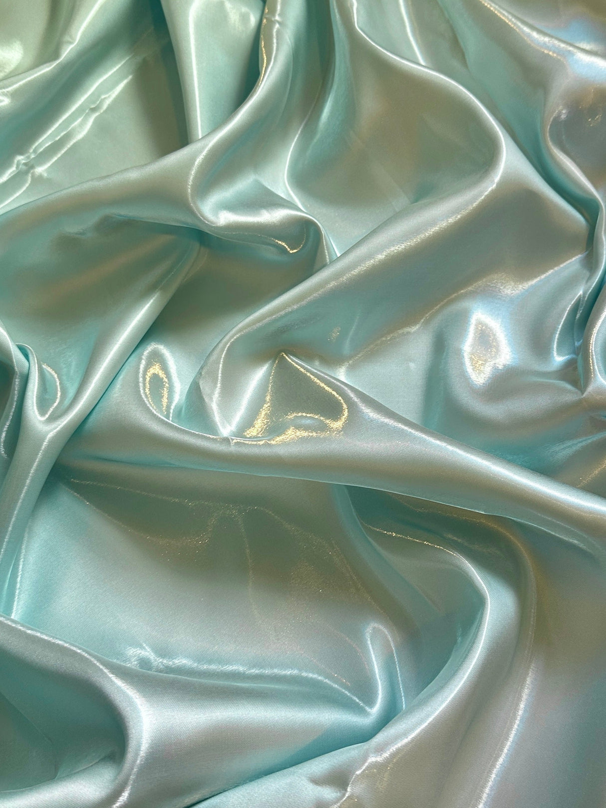 Liquid Bridal Satin Mint Green