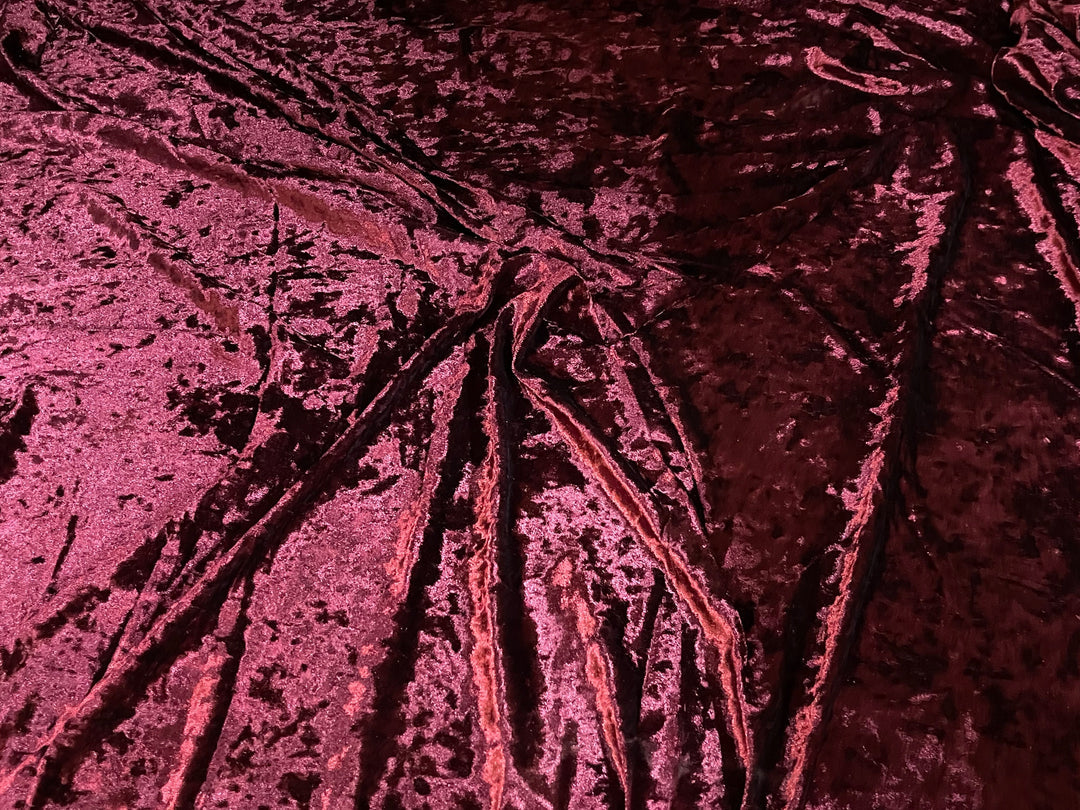 1 Yard Crushed Velvet Velour Stretchy Fabric Soft Plush Stretch 60 Inch Width