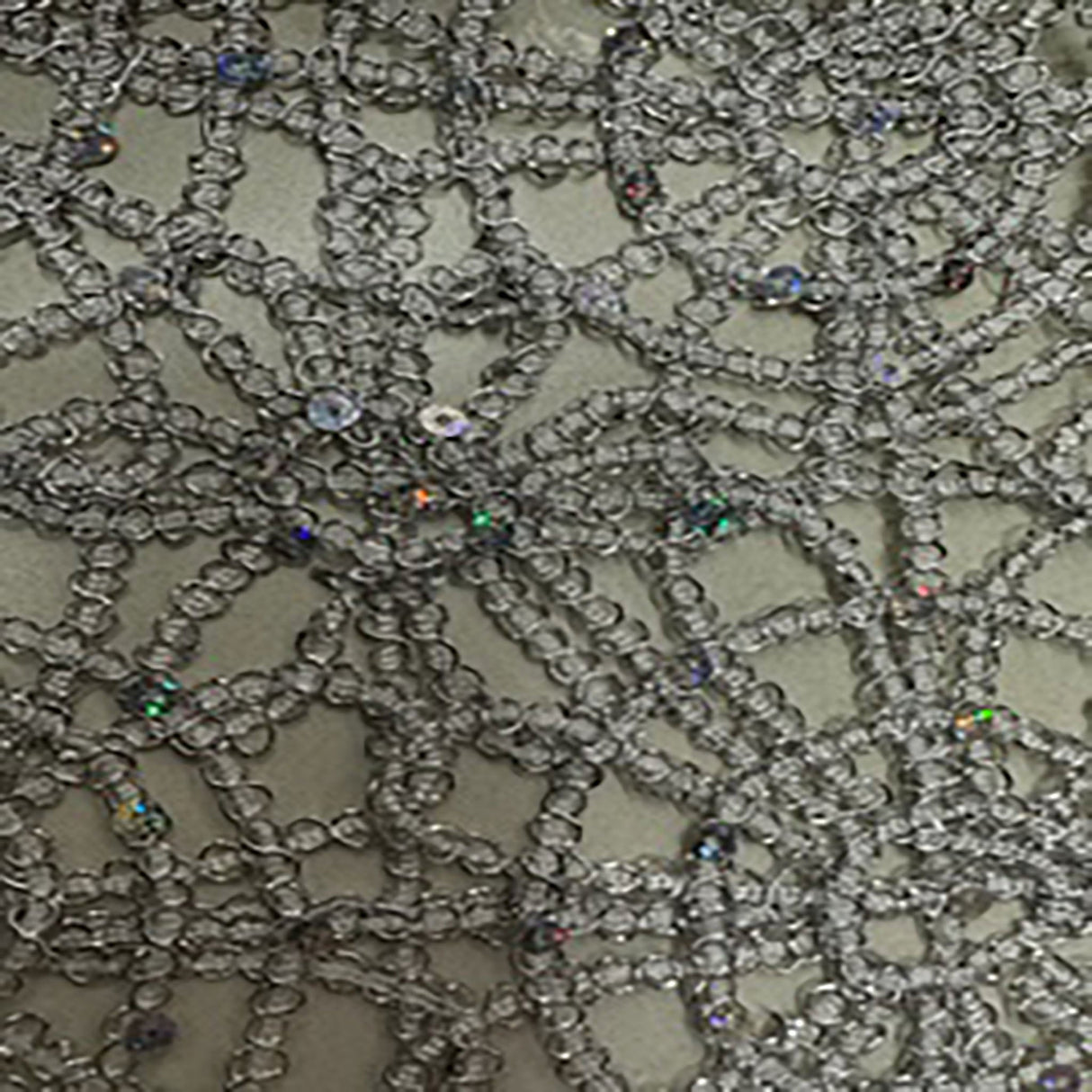 Polyester Spider Web Chemical Lace Fabric 50"