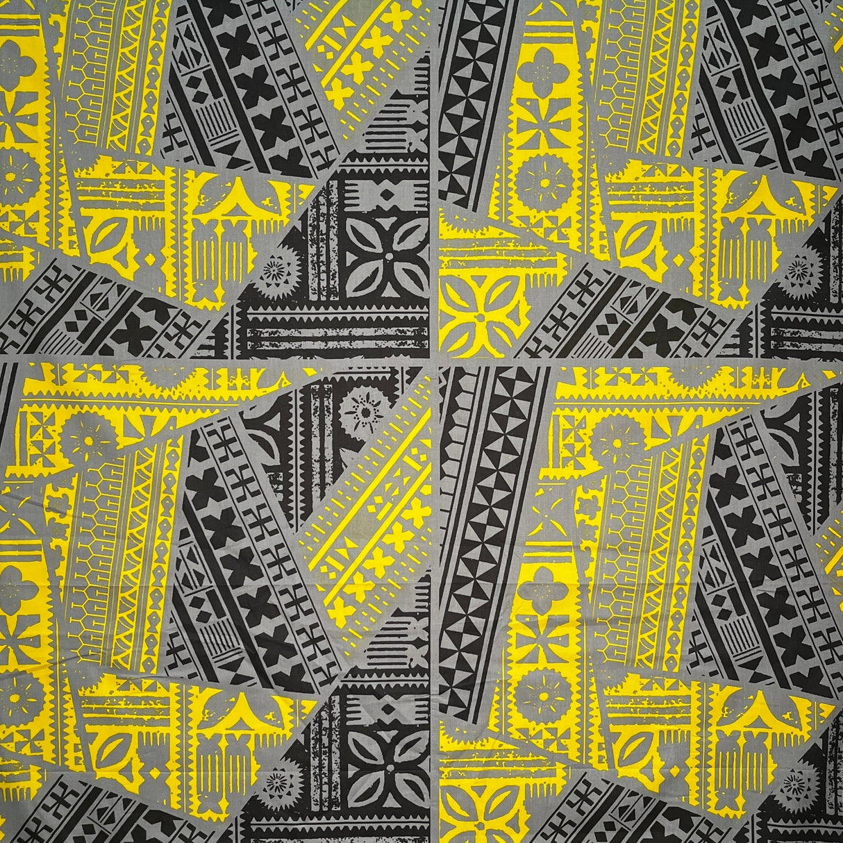 Cotton Fabric Traditional Tattoo Geometric Print