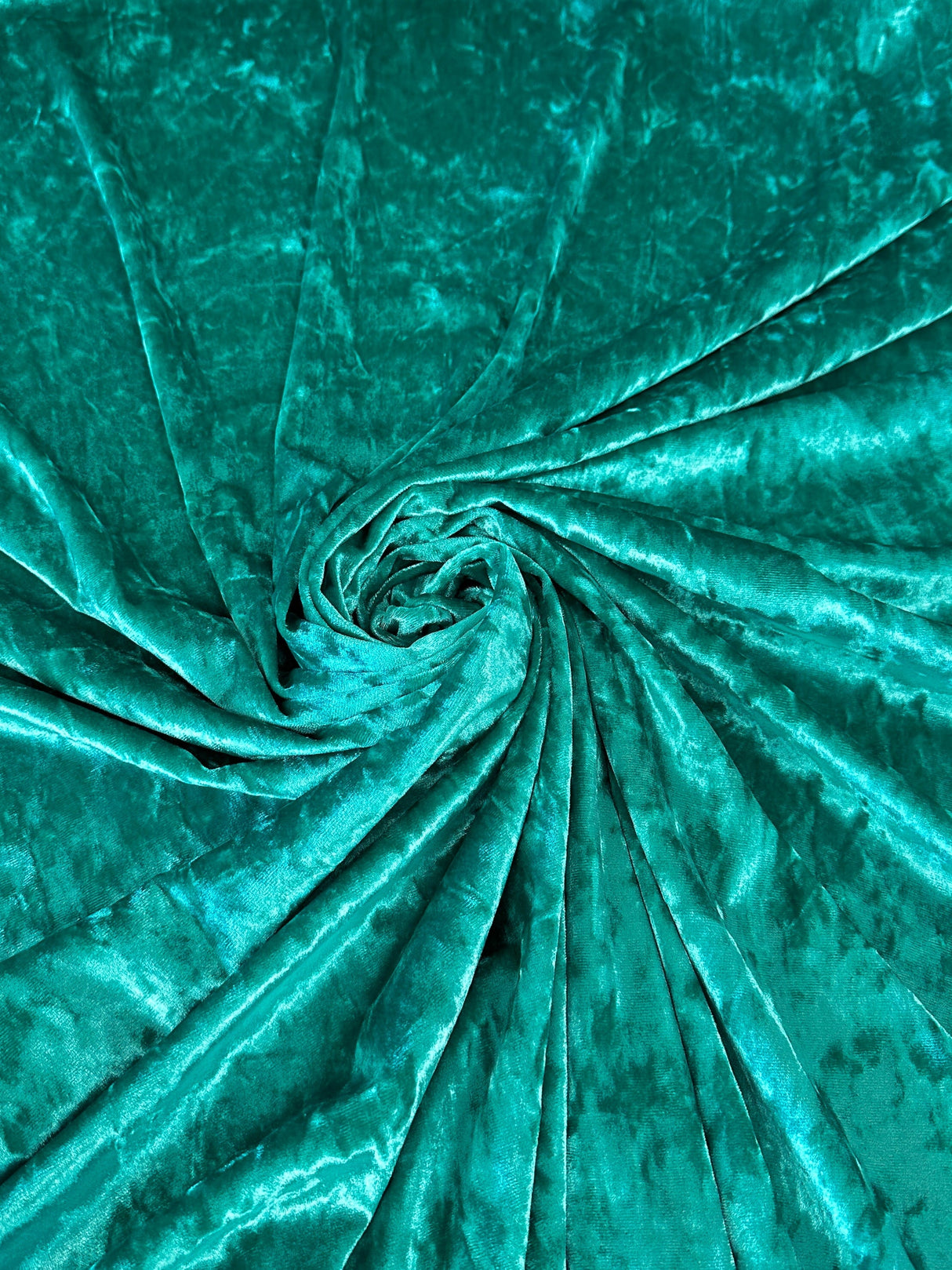 Stretch Crushed Velvet Jade