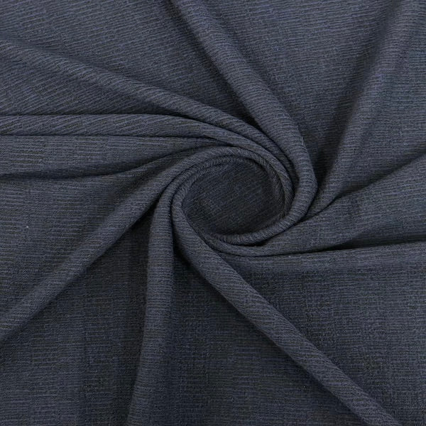 Stripe Hacci Sweat Knit Polyester Rayon Spandex Fabric - Stripe, 58" Width, 4-Way Stretch, 240 GSM (1 Yard)