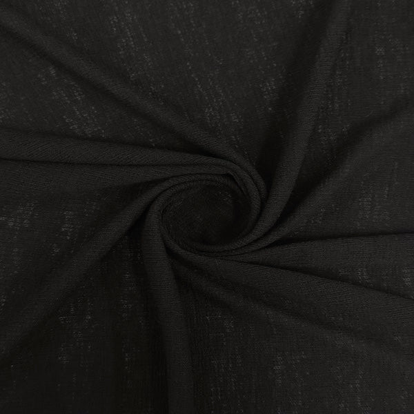 Hacci Sweat Knit Fabric Stripe 58" 4-Way Stretch