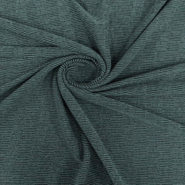 Hacci Sweat Knit Fabric Stripe 58" 4-Way Stretch