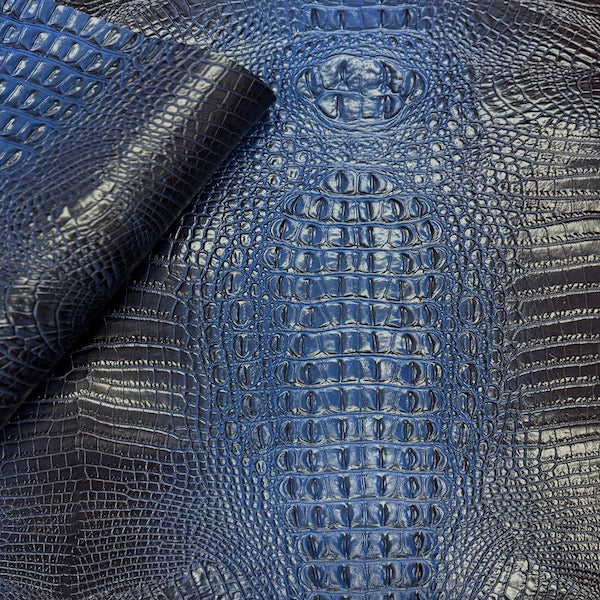 Faux Leather Vinyl Fabric 3D Embossed Gator