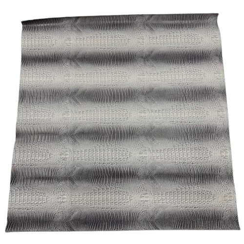 3D Embossed Gator Faux Leather Vinyl Fabric 56" Wide, Heavyweight Upholstery & Décor