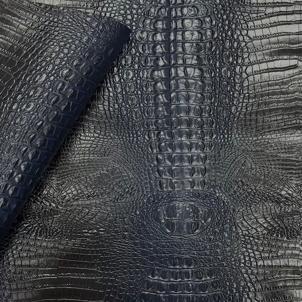 Faux Leather Vinyl Fabric 3D Embossed Gator