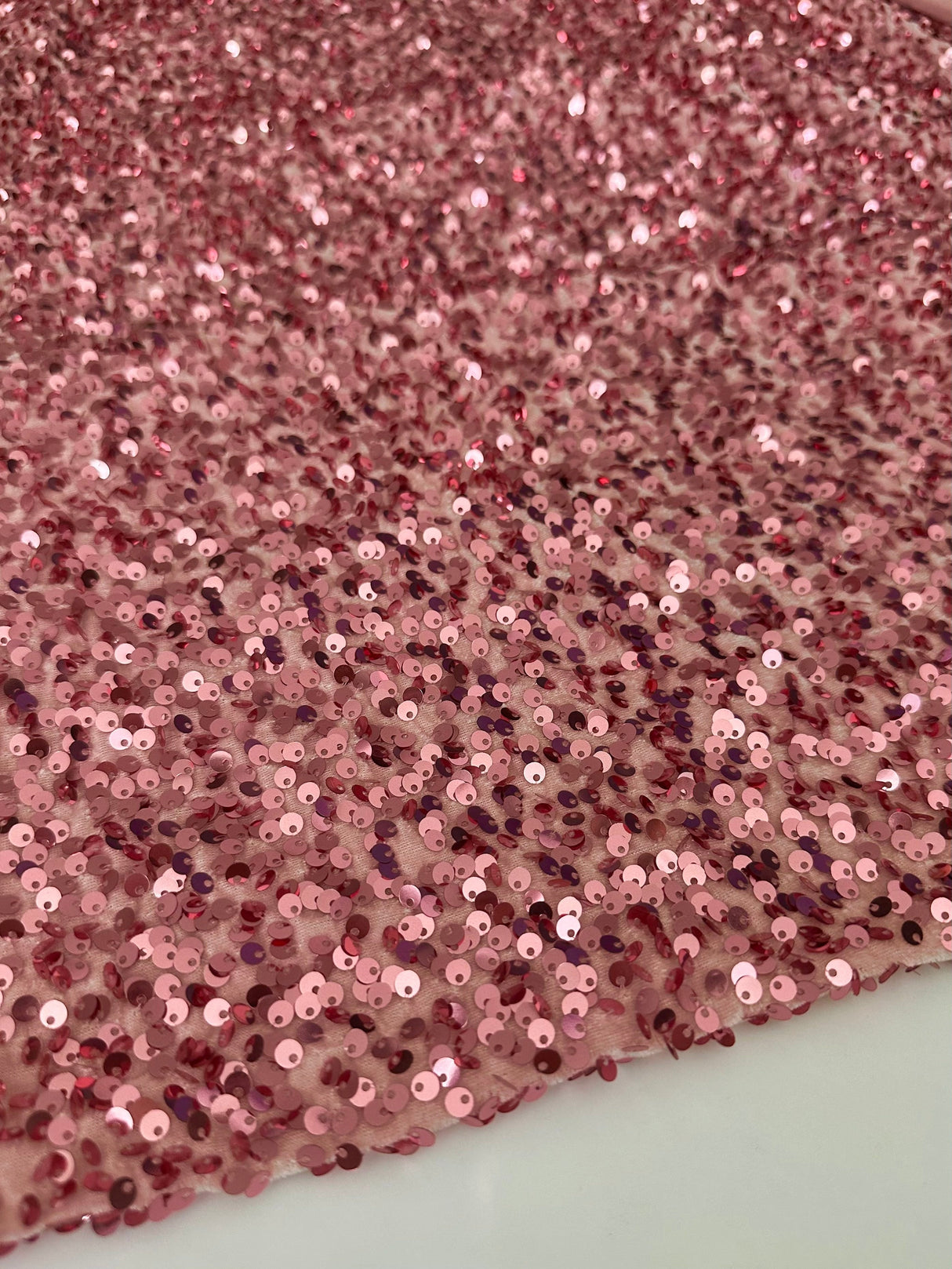 Sequin Velvet Blush