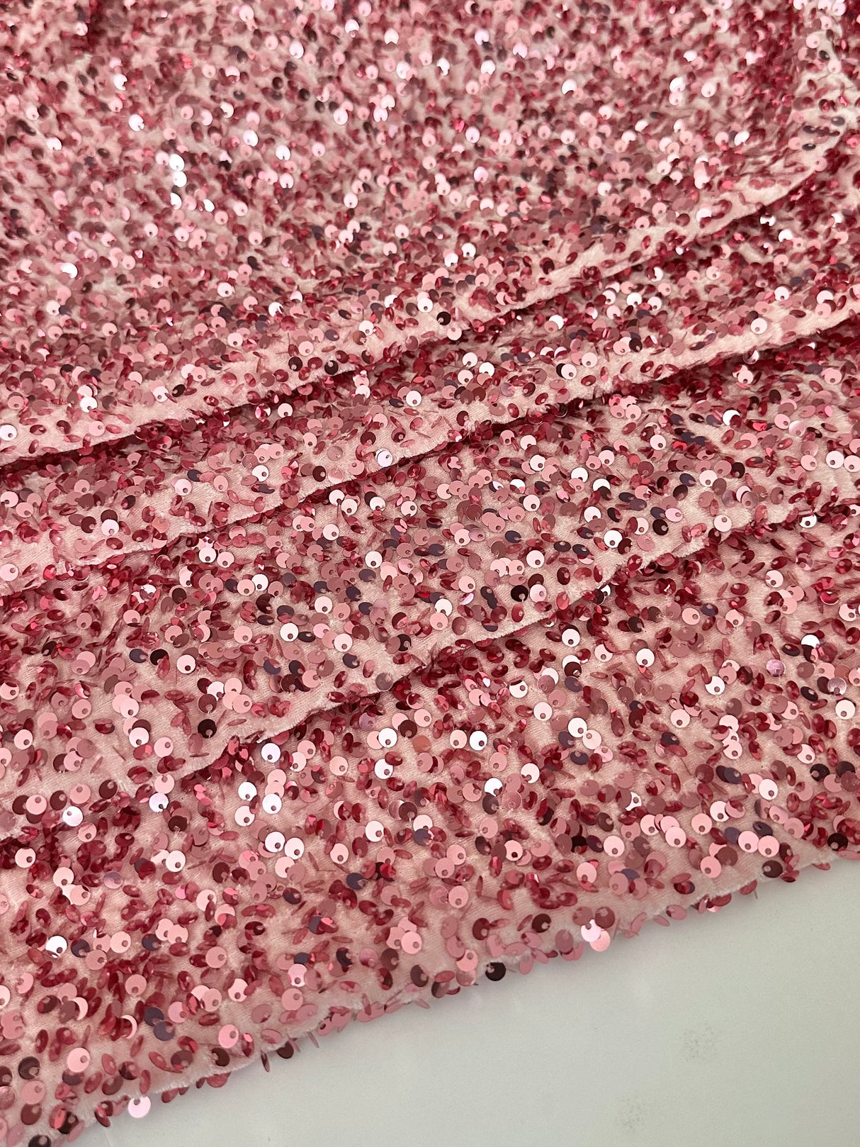 Sequin Velvet Blush