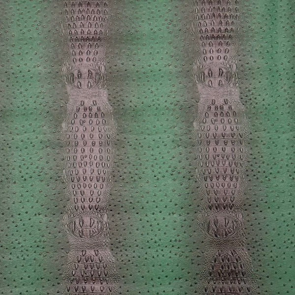 Faux Leather Vinyl Fabric Gatorich II Style, Felt Backed, 54/56" Width, Stiff Texture for Crafts