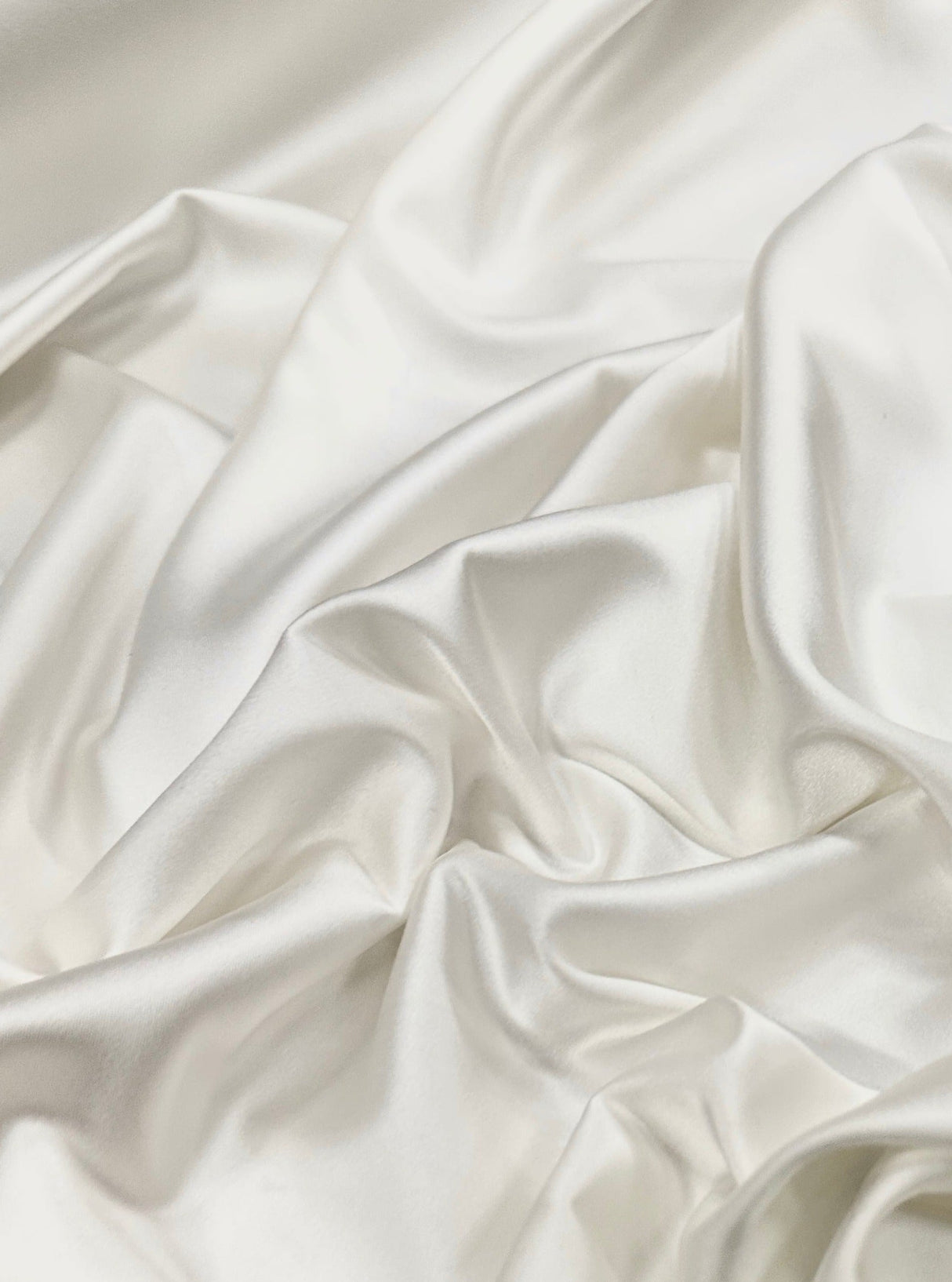 Ivory Stretch Crepe Back Satin