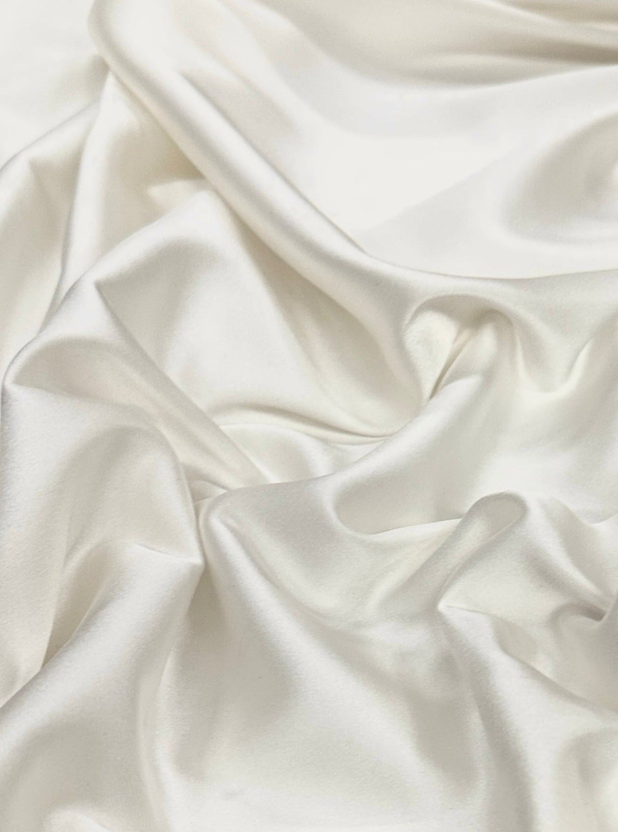 Ivory Stretch Crepe Back Satin