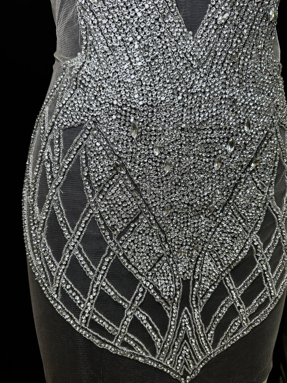 Rhinestone Bodice Applique
